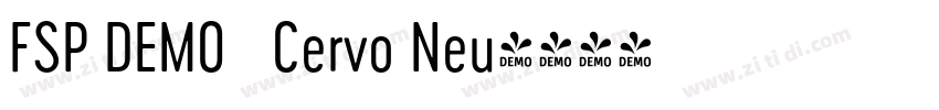 FSP DEMO   Cervo Neu字体转换